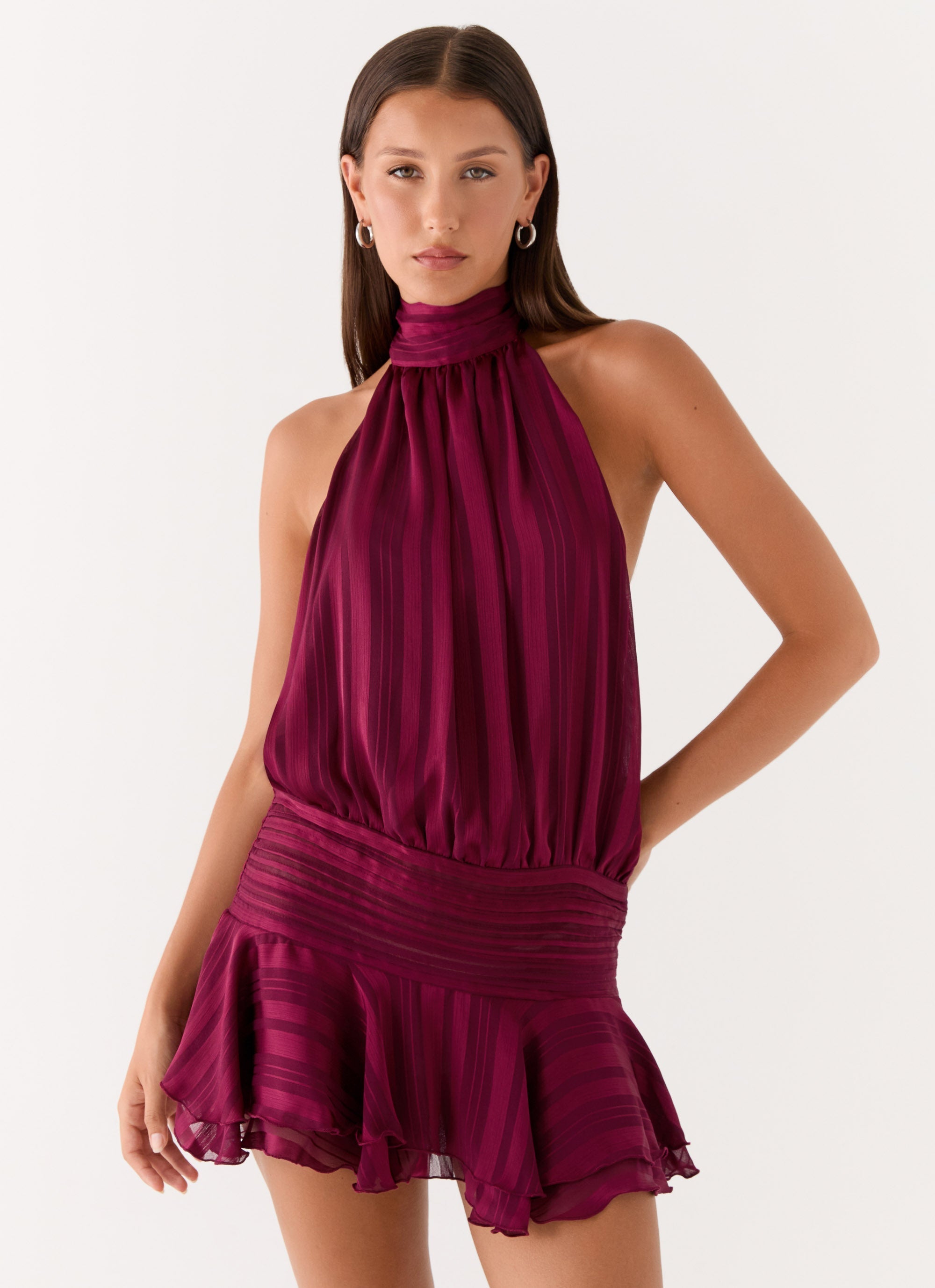 Avery Chiffon Mini Dress