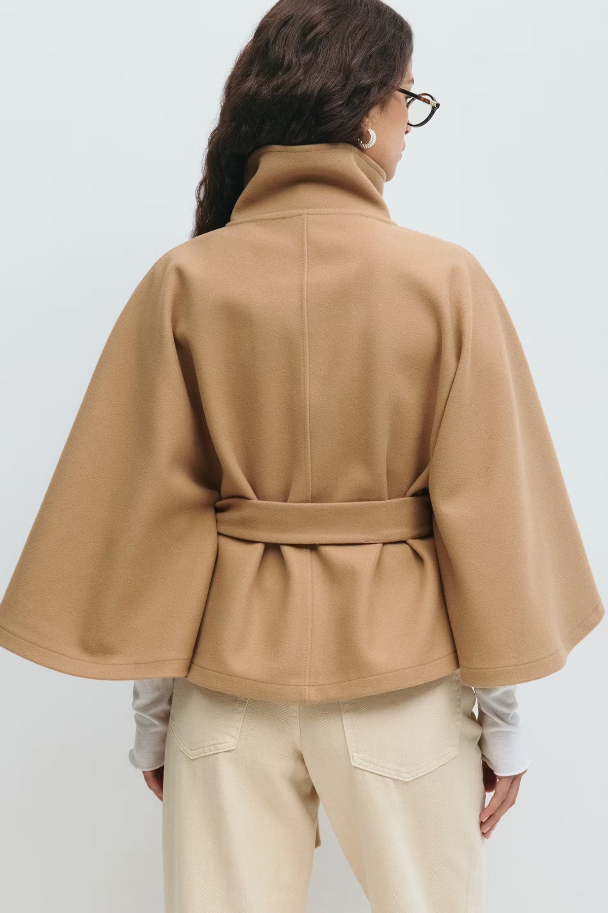 Sophia Belted Cape Coat