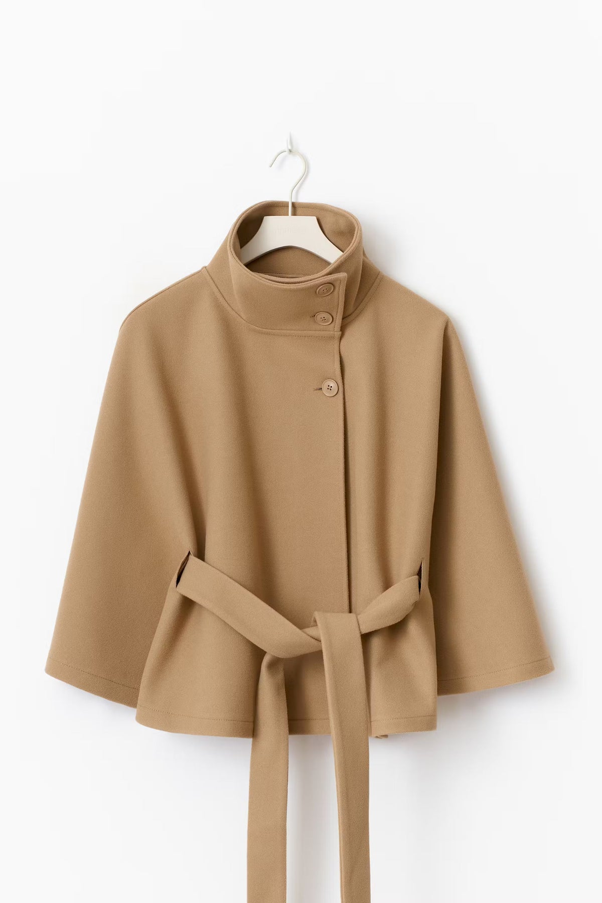 Sophia Belted Cape Coat